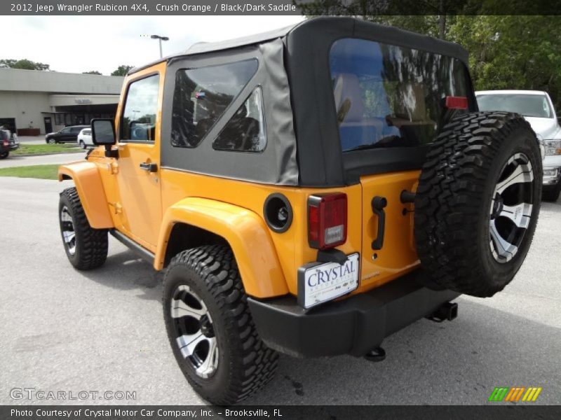 Crush Orange / Black/Dark Saddle 2012 Jeep Wrangler Rubicon 4X4