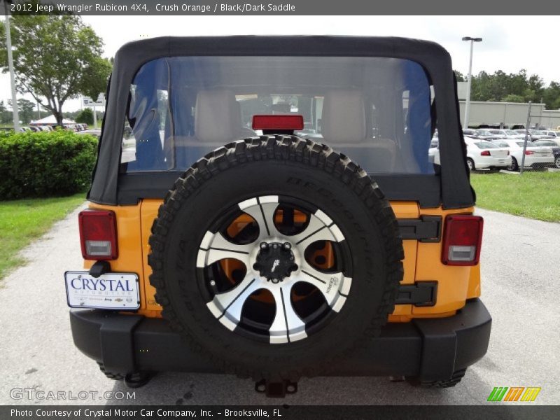 Crush Orange / Black/Dark Saddle 2012 Jeep Wrangler Rubicon 4X4