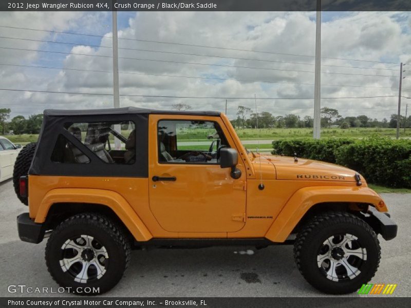 Crush Orange / Black/Dark Saddle 2012 Jeep Wrangler Rubicon 4X4