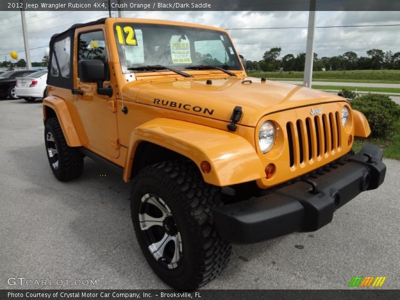 Crush Orange / Black/Dark Saddle 2012 Jeep Wrangler Rubicon 4X4