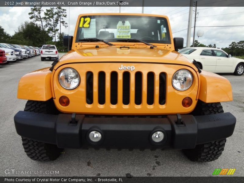 Crush Orange / Black/Dark Saddle 2012 Jeep Wrangler Rubicon 4X4