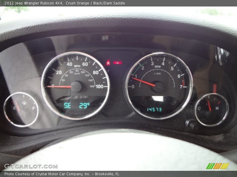 Crush Orange / Black/Dark Saddle 2012 Jeep Wrangler Rubicon 4X4