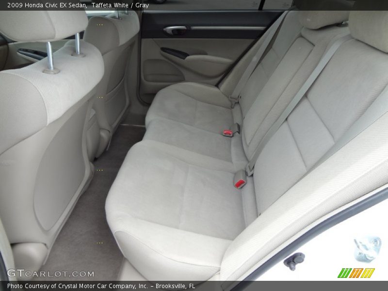 Taffeta White / Gray 2009 Honda Civic EX Sedan