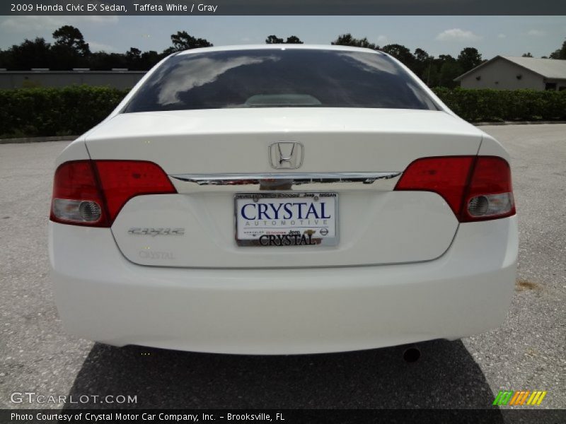 Taffeta White / Gray 2009 Honda Civic EX Sedan
