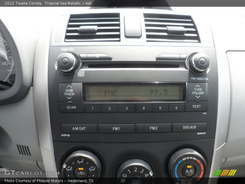 Tropical Sea Metallic / Ash 2012 Toyota Corolla