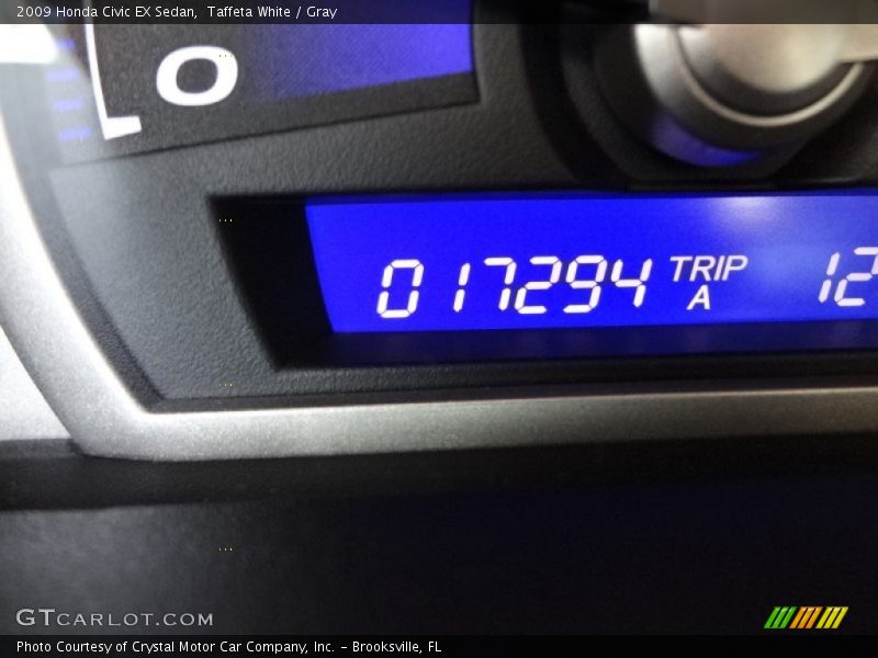 Taffeta White / Gray 2009 Honda Civic EX Sedan