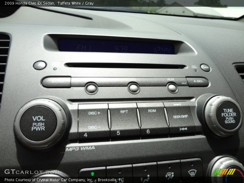 Taffeta White / Gray 2009 Honda Civic EX Sedan