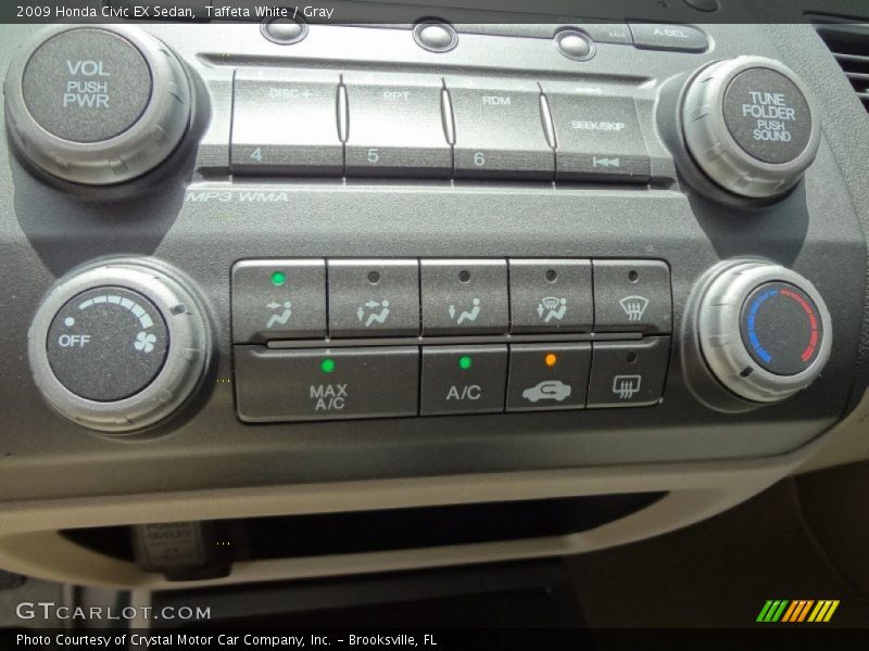 Taffeta White / Gray 2009 Honda Civic EX Sedan