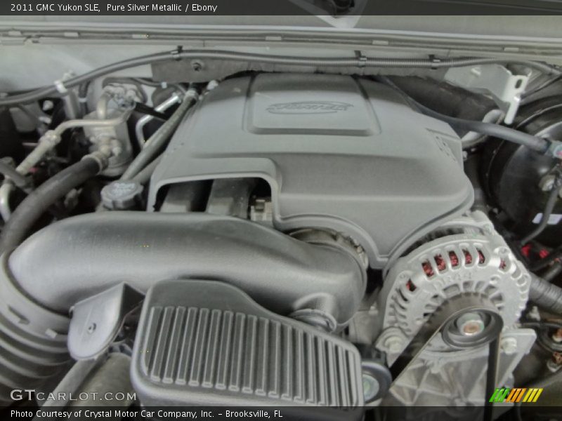 Pure Silver Metallic / Ebony 2011 GMC Yukon SLE