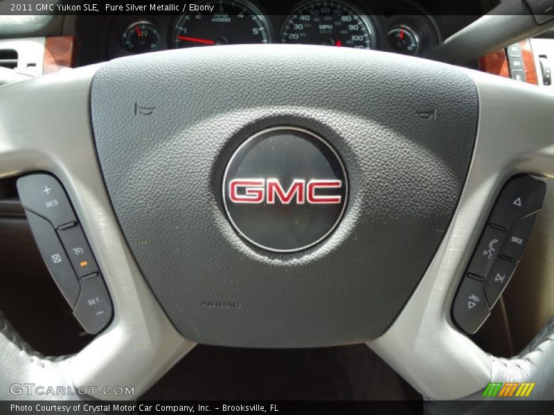 Pure Silver Metallic / Ebony 2011 GMC Yukon SLE