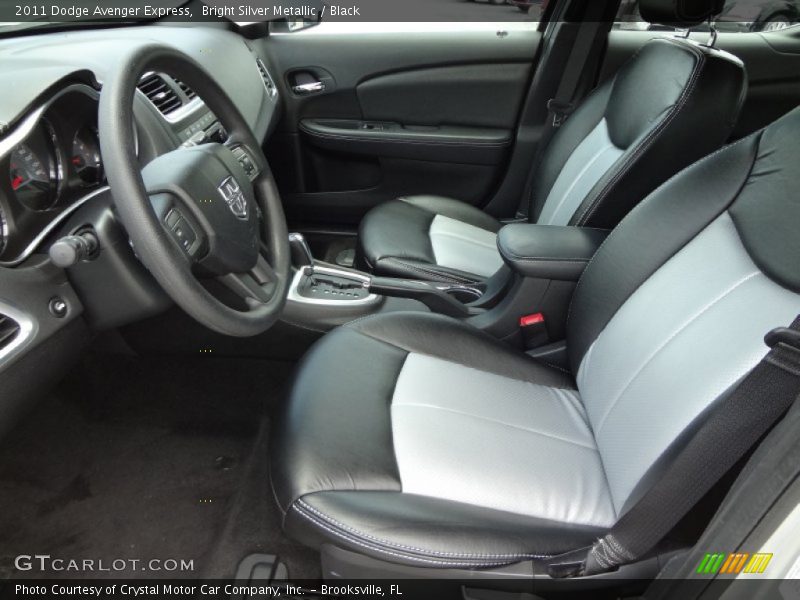 Bright Silver Metallic / Black 2011 Dodge Avenger Express