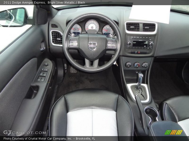 Bright Silver Metallic / Black 2011 Dodge Avenger Express