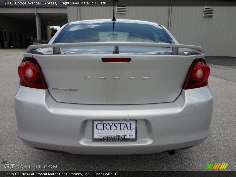 Bright Silver Metallic / Black 2011 Dodge Avenger Express