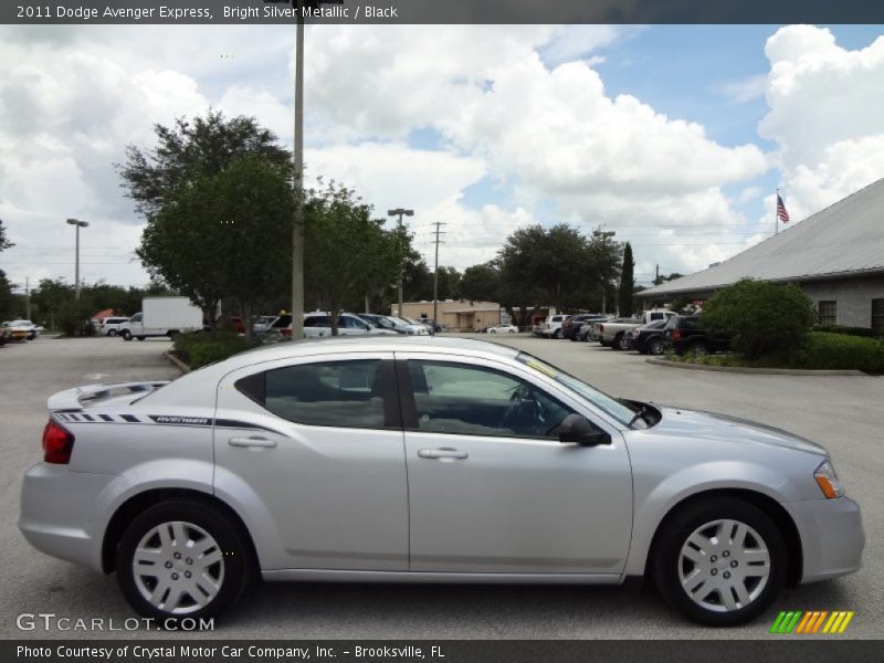 Bright Silver Metallic / Black 2011 Dodge Avenger Express