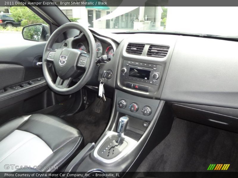 Bright Silver Metallic / Black 2011 Dodge Avenger Express