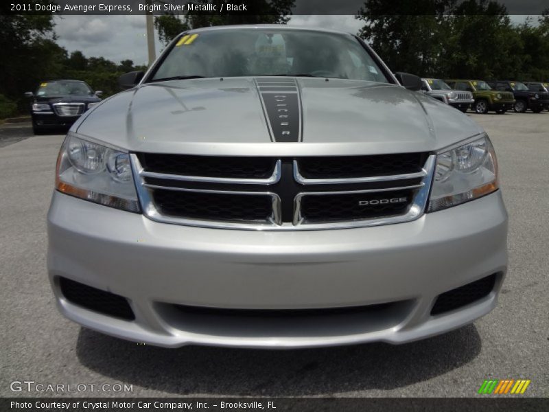 Bright Silver Metallic / Black 2011 Dodge Avenger Express