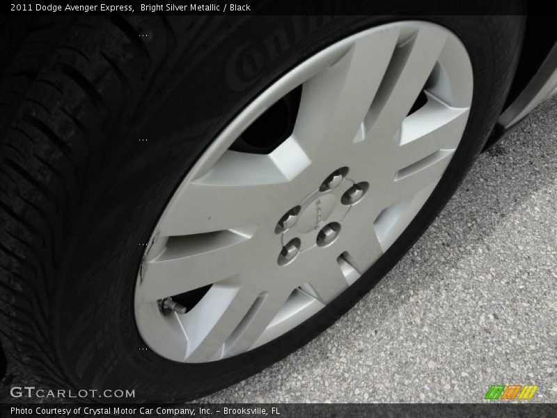 Bright Silver Metallic / Black 2011 Dodge Avenger Express