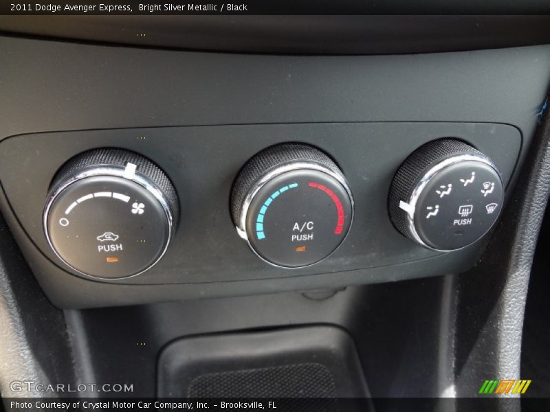 Bright Silver Metallic / Black 2011 Dodge Avenger Express