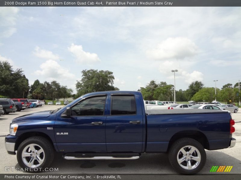 Patriot Blue Pearl / Medium Slate Gray 2008 Dodge Ram 1500 Big Horn Edition Quad Cab 4x4