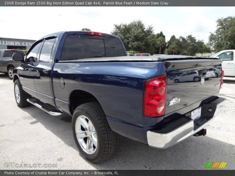 Patriot Blue Pearl / Medium Slate Gray 2008 Dodge Ram 1500 Big Horn Edition Quad Cab 4x4