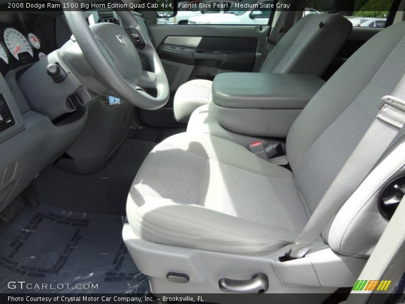 Patriot Blue Pearl / Medium Slate Gray 2008 Dodge Ram 1500 Big Horn Edition Quad Cab 4x4