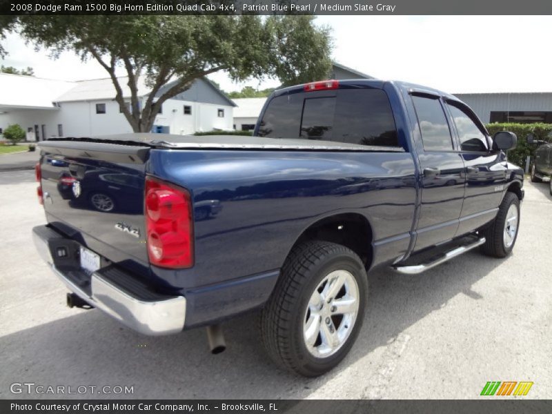 Patriot Blue Pearl / Medium Slate Gray 2008 Dodge Ram 1500 Big Horn Edition Quad Cab 4x4