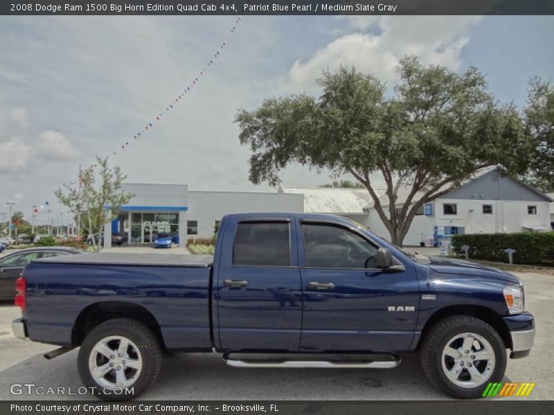 Patriot Blue Pearl / Medium Slate Gray 2008 Dodge Ram 1500 Big Horn Edition Quad Cab 4x4