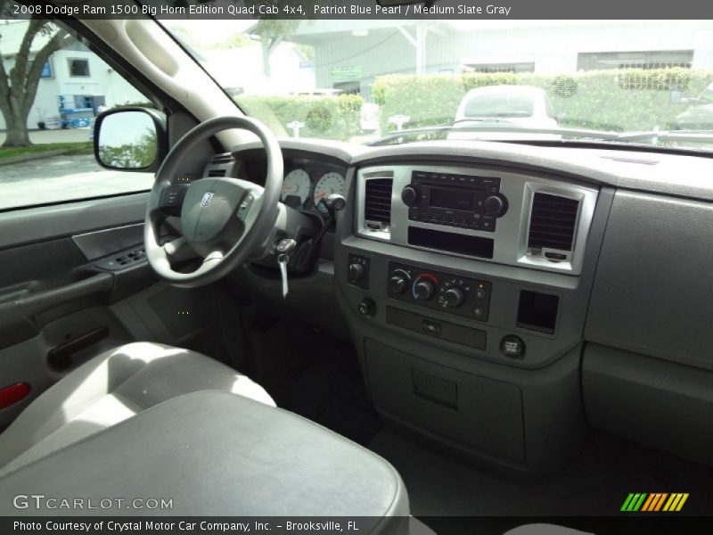 Patriot Blue Pearl / Medium Slate Gray 2008 Dodge Ram 1500 Big Horn Edition Quad Cab 4x4