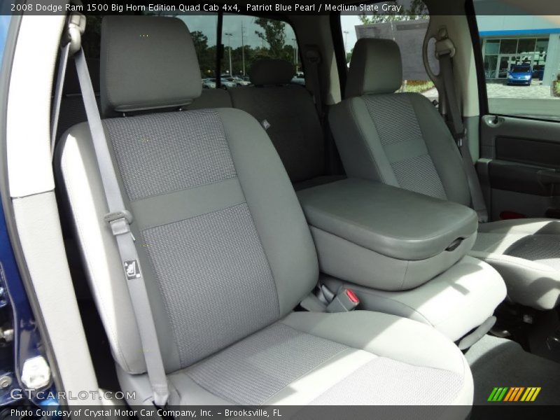 Patriot Blue Pearl / Medium Slate Gray 2008 Dodge Ram 1500 Big Horn Edition Quad Cab 4x4