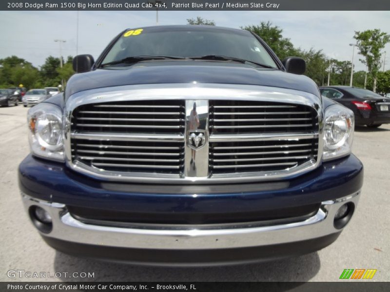 Patriot Blue Pearl / Medium Slate Gray 2008 Dodge Ram 1500 Big Horn Edition Quad Cab 4x4