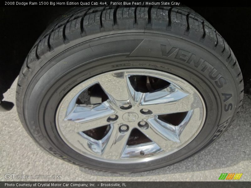 Patriot Blue Pearl / Medium Slate Gray 2008 Dodge Ram 1500 Big Horn Edition Quad Cab 4x4