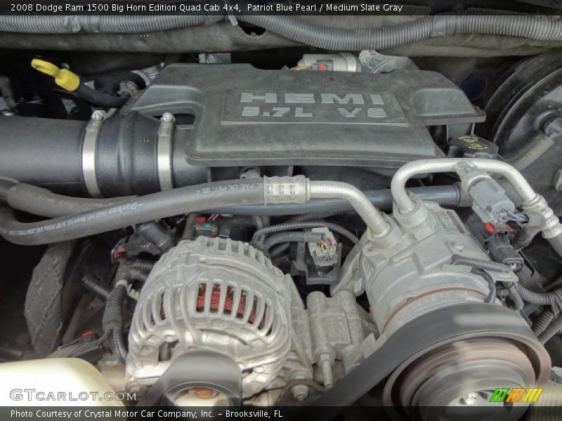 Patriot Blue Pearl / Medium Slate Gray 2008 Dodge Ram 1500 Big Horn Edition Quad Cab 4x4