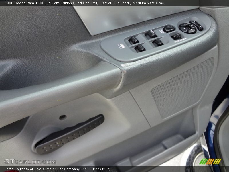 Patriot Blue Pearl / Medium Slate Gray 2008 Dodge Ram 1500 Big Horn Edition Quad Cab 4x4