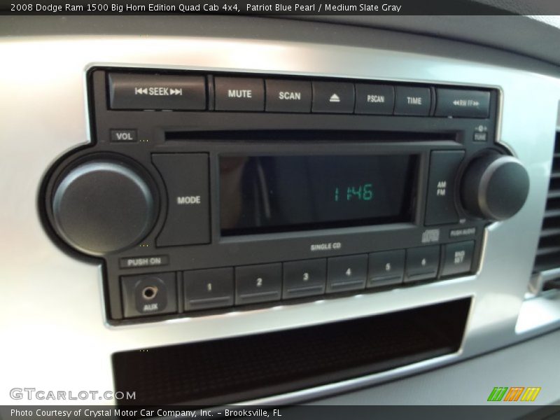 Patriot Blue Pearl / Medium Slate Gray 2008 Dodge Ram 1500 Big Horn Edition Quad Cab 4x4