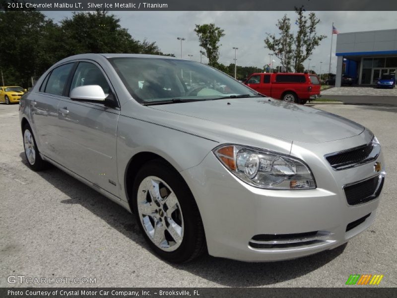 Silver Ice Metallic / Titanium 2011 Chevrolet Malibu LT