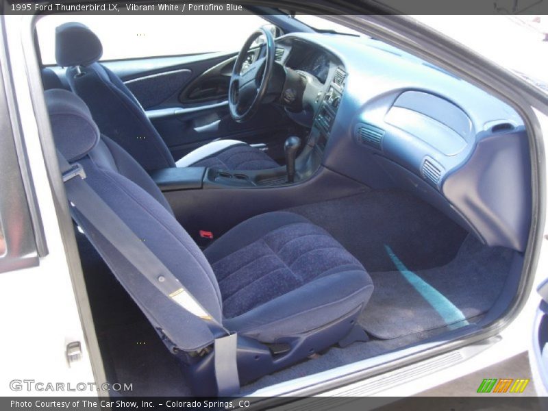 Vibrant White / Portofino Blue 1995 Ford Thunderbird LX