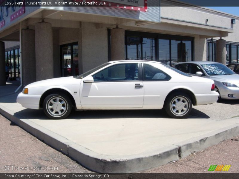 Vibrant White / Portofino Blue 1995 Ford Thunderbird LX