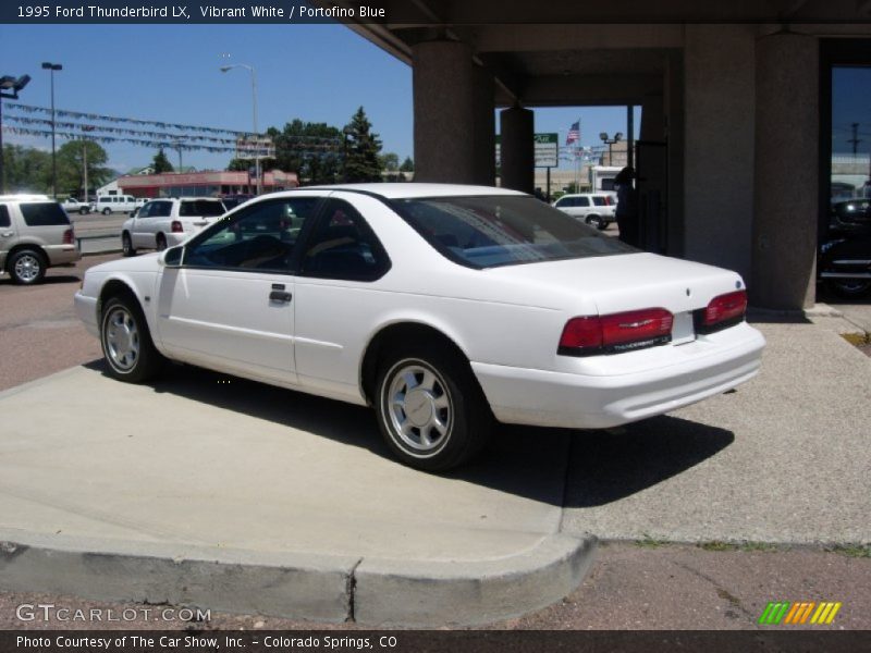 Vibrant White / Portofino Blue 1995 Ford Thunderbird LX