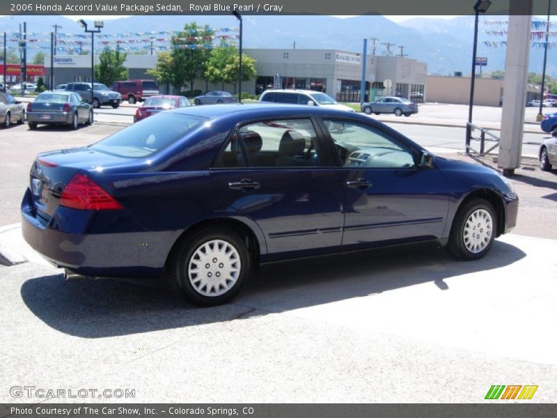 Royal Blue Pearl / Gray 2006 Honda Accord Value Package Sedan