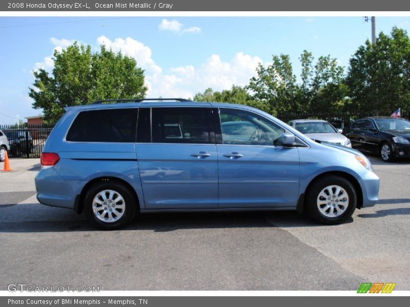Ocean Mist Metallic / Gray 2008 Honda Odyssey EX-L