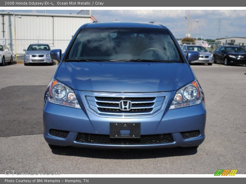 Ocean Mist Metallic / Gray 2008 Honda Odyssey EX-L