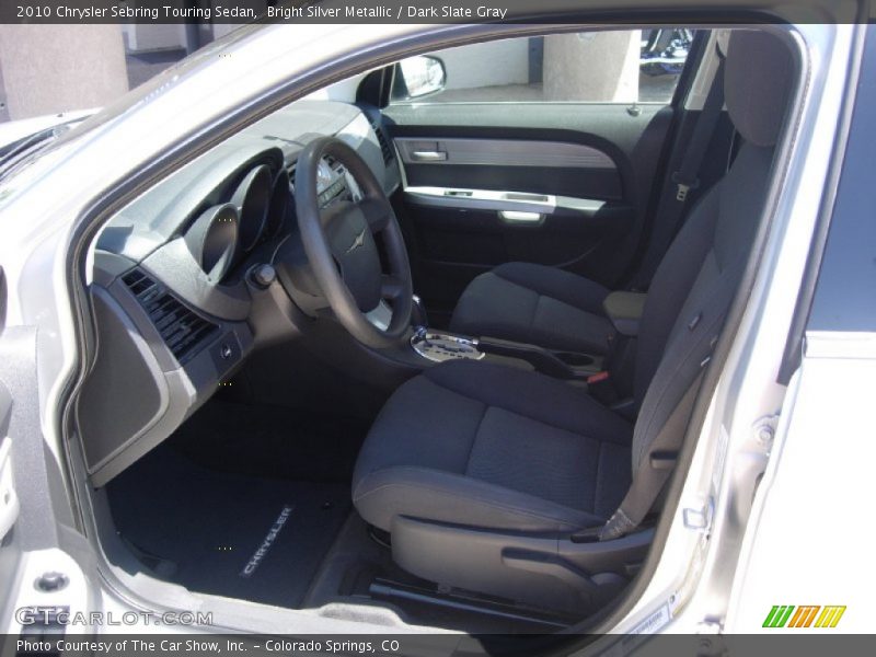 Bright Silver Metallic / Dark Slate Gray 2010 Chrysler Sebring Touring Sedan