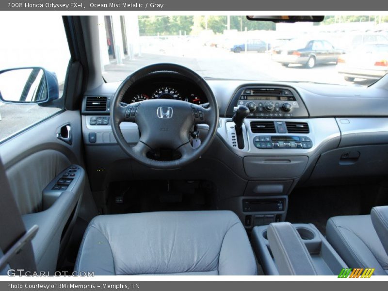 Ocean Mist Metallic / Gray 2008 Honda Odyssey EX-L