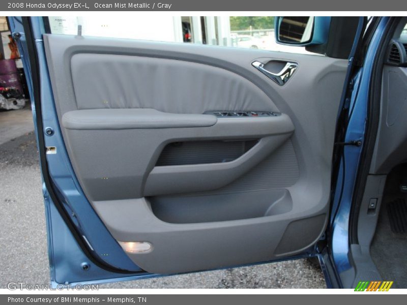 Ocean Mist Metallic / Gray 2008 Honda Odyssey EX-L
