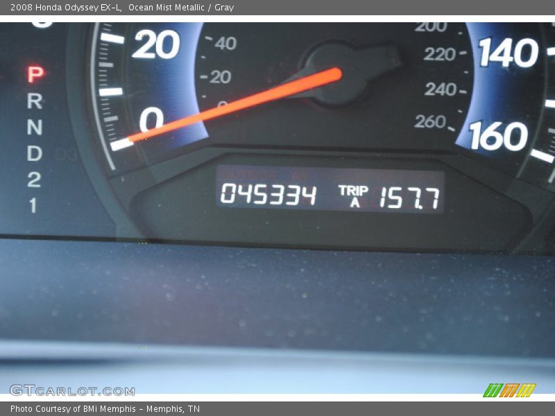 Ocean Mist Metallic / Gray 2008 Honda Odyssey EX-L