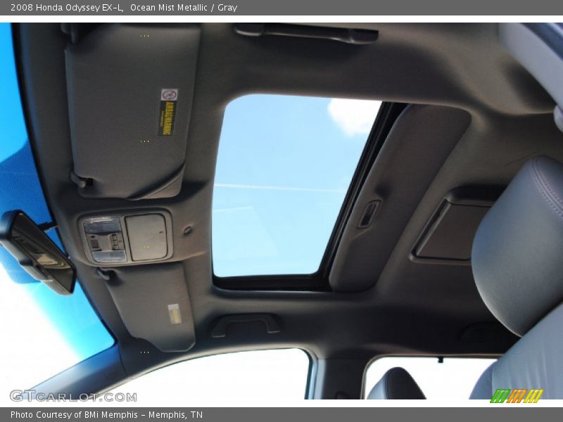 Ocean Mist Metallic / Gray 2008 Honda Odyssey EX-L