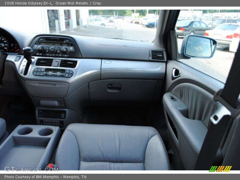 Ocean Mist Metallic / Gray 2008 Honda Odyssey EX-L