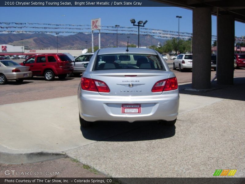 Bright Silver Metallic / Dark Slate Gray 2010 Chrysler Sebring Touring Sedan