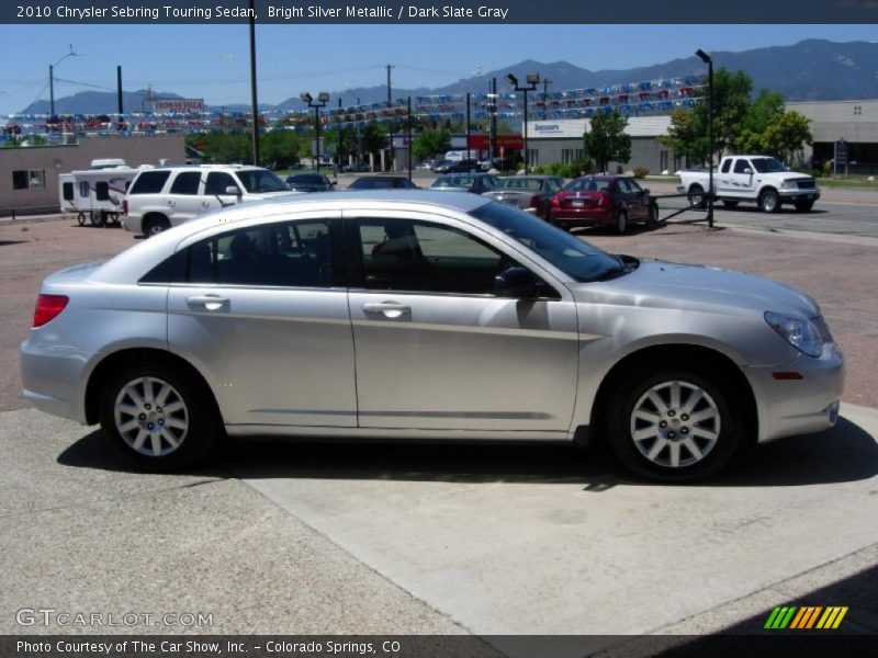 Bright Silver Metallic / Dark Slate Gray 2010 Chrysler Sebring Touring Sedan