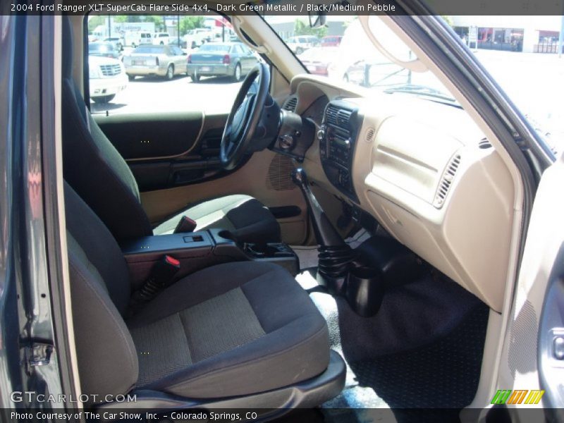 Dark Green Metallic / Black/Medium Pebble 2004 Ford Ranger XLT SuperCab Flare Side 4x4